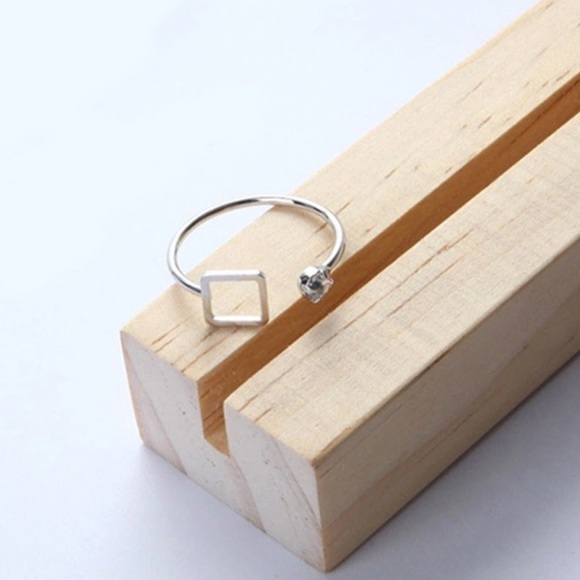 NEW!💙💎GEOMETRY SQUARE RING!💎💙OPEN MODERN LOVE! - Picture 6 of 8